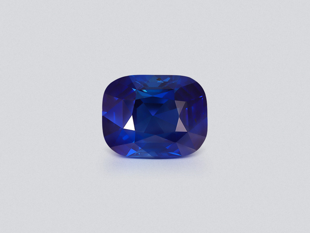 Unbeheizter leuchtend blauer saphir im kissenschliff 9,15 karats, Sri Lanka Image №1
