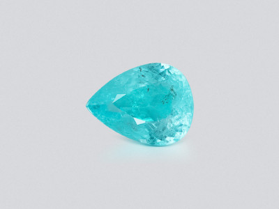 Neon blue Paraiba tourmaline pear cut 5.12 carats, Mozambique photo