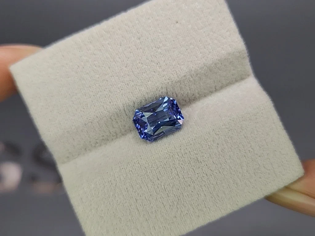 Blauer saphir im radiant-schliff 3,05 karat, Sri Lanka Image №4