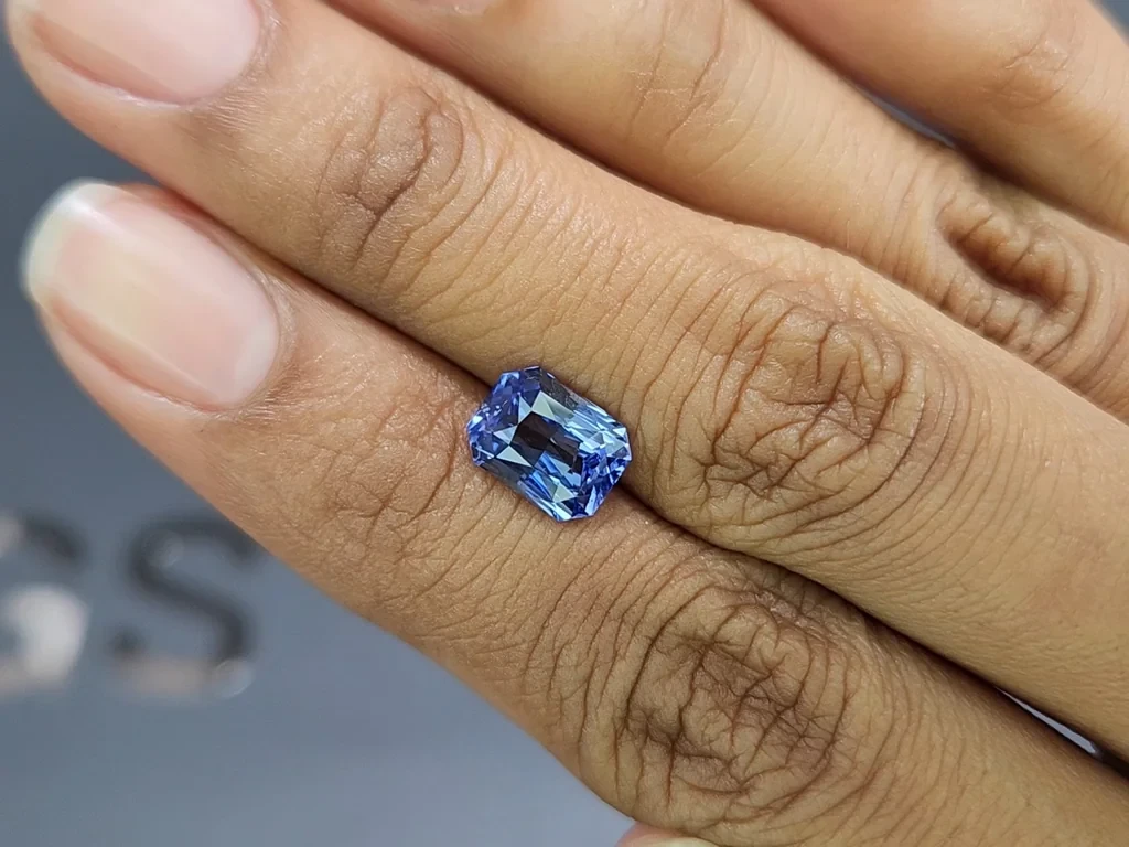 Blauer saphir im radiant-schliff 3,05 karat, Sri Lanka Image №2