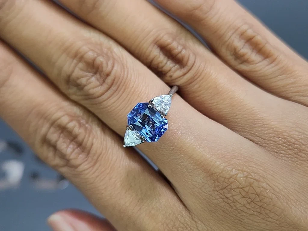 Blauer saphir im radiant-schliff 3,05 karat, Sri Lanka Image №5