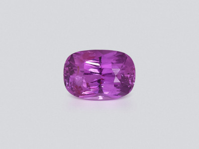 Unheated purple sapphire cushion cut 3.54 carats, Sri Lanka photo
