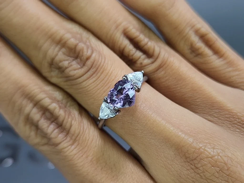 Lila spinell im herzschliff 1,51 carats, Tansania Image №5