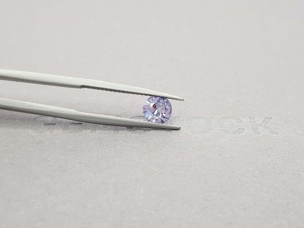 Purple spinel from Burma in round cut 0.65 ct Image №4