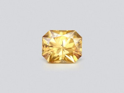 Yellow-gold radiant cut natural zircon 10.77 carats, Sri Lanka photo