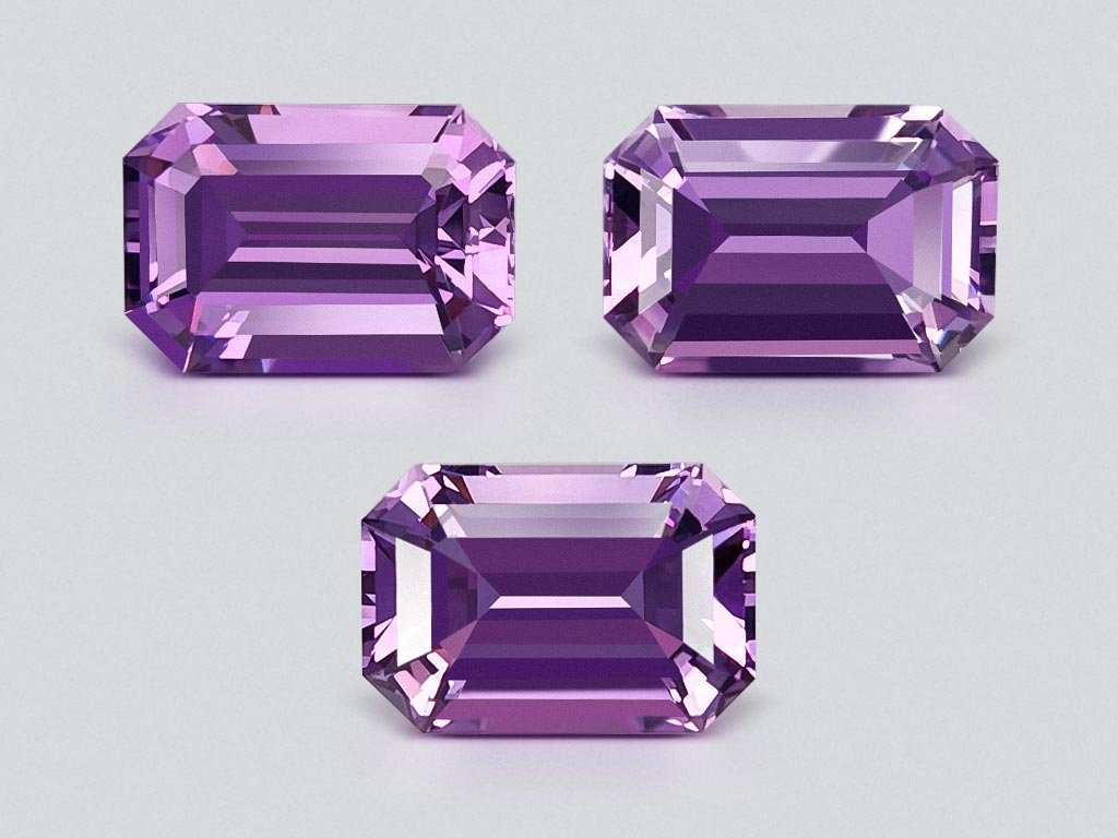 Set aus Amethysten im Achteckschliff, 19,17 Karat  Image №1