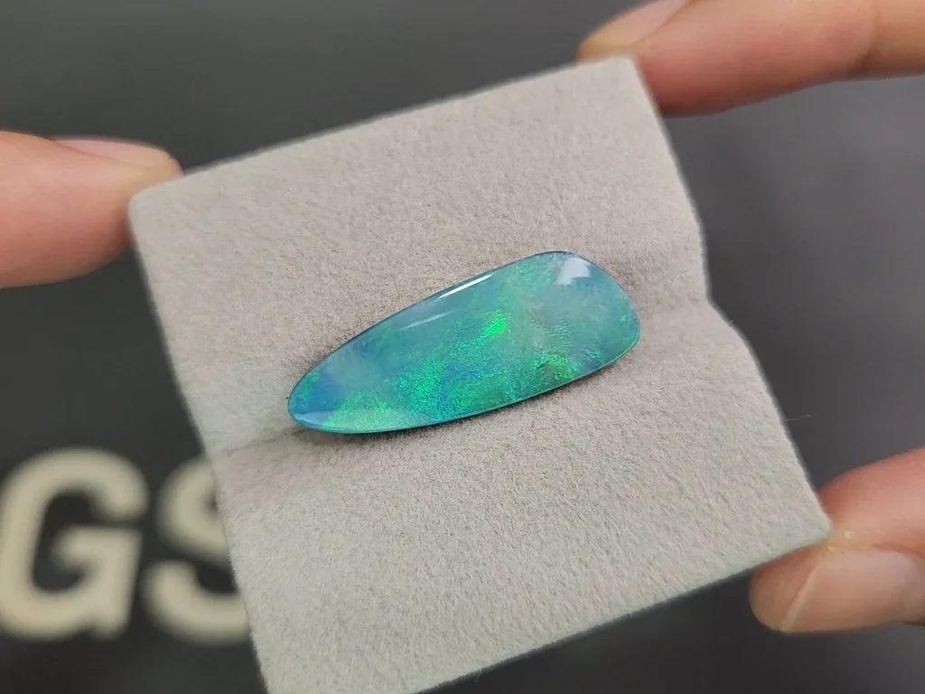 Doublet opal cabochon cut 7.11 carats, Australia Image №4