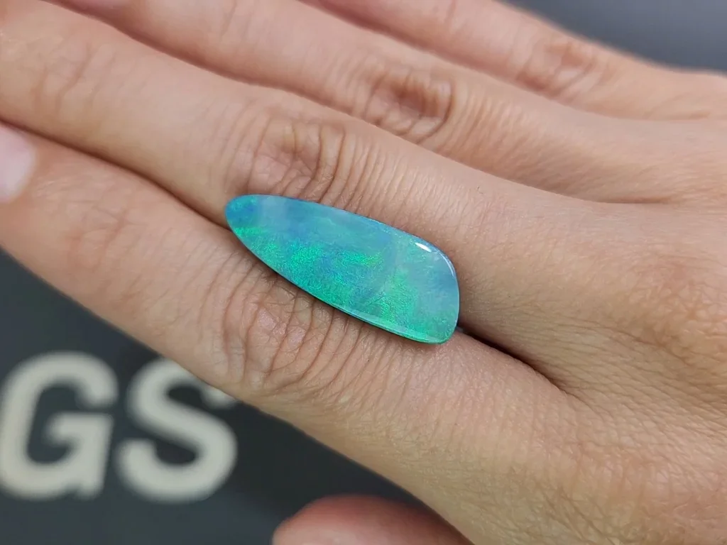 Doublet opal cabochon cut 7.11 carats, Australia Image №2