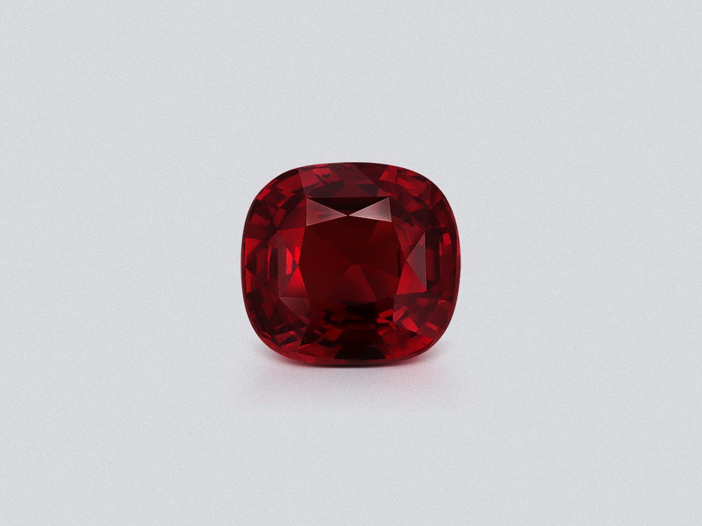 Unheated orange sapphire cushion cut 3.54 carats, Sri Lanka Image №1