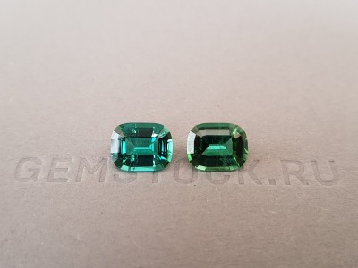 Blue and mint green tourmalines 5.01 ct, Afghanistan photo