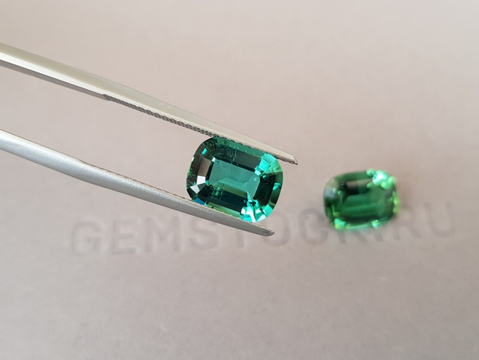 Blue and mint green tourmalines 5.01 ct, Afghanistan Image №4