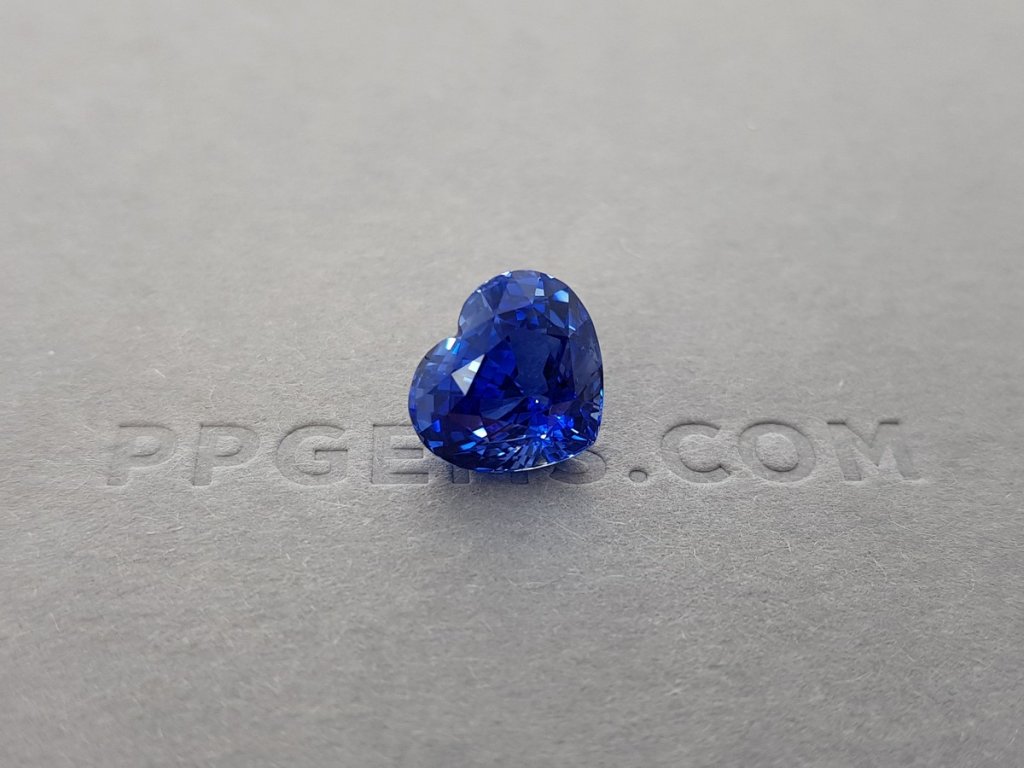 Unheated heart-shaped sapphire 5.05 ct, Sri Lanka, GRS Image №1