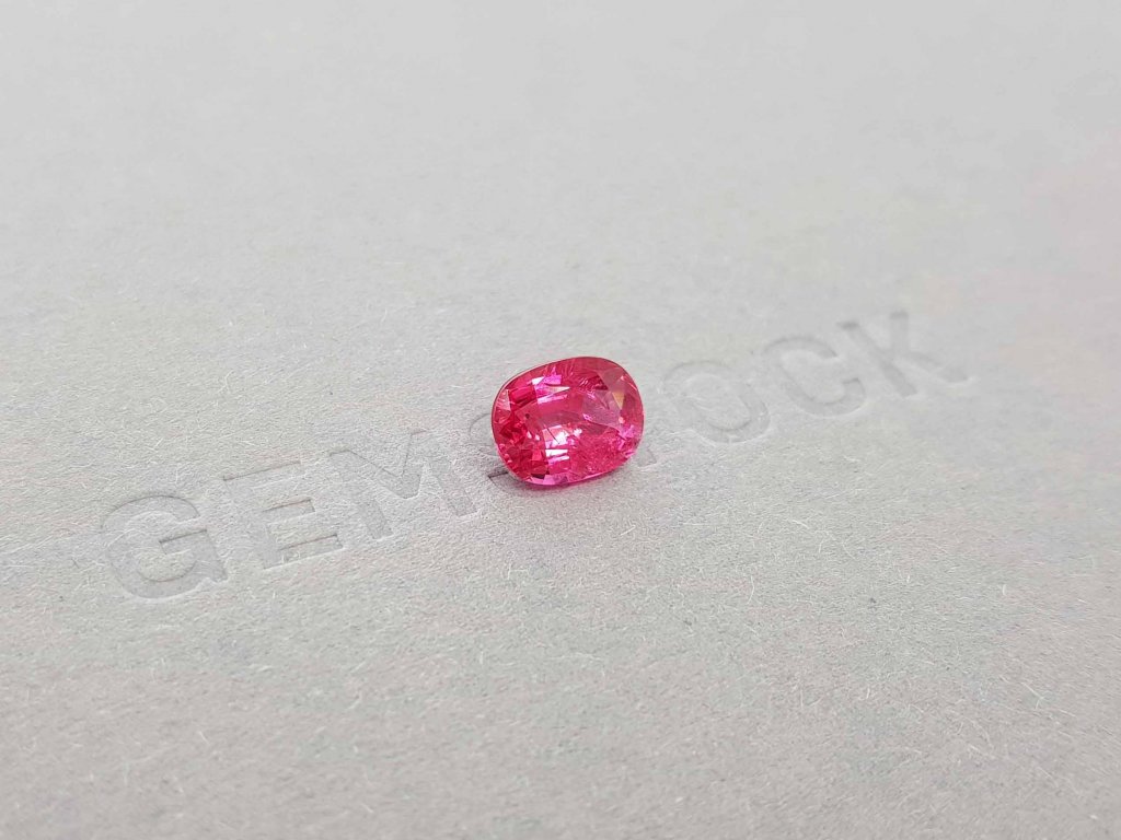 Bright pinkish red spinel Mahenge 1.70 ct, GFCO Image №3