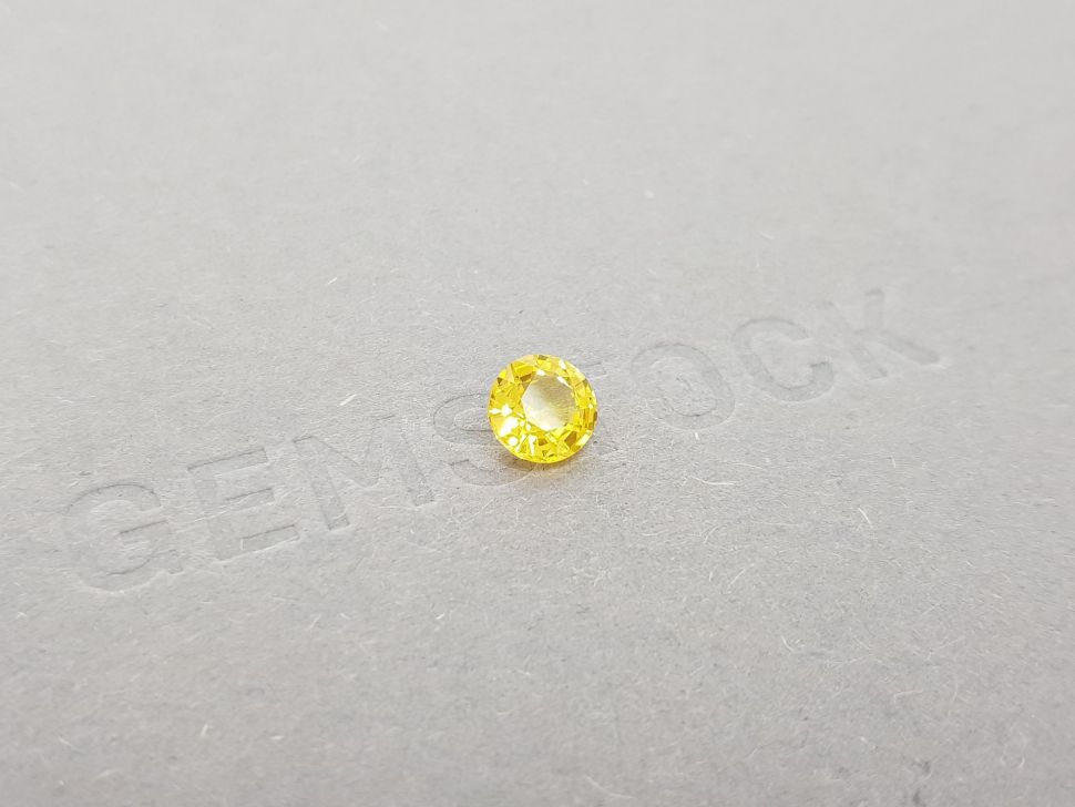 Round yellow sapphire 1.05 ct Image №2