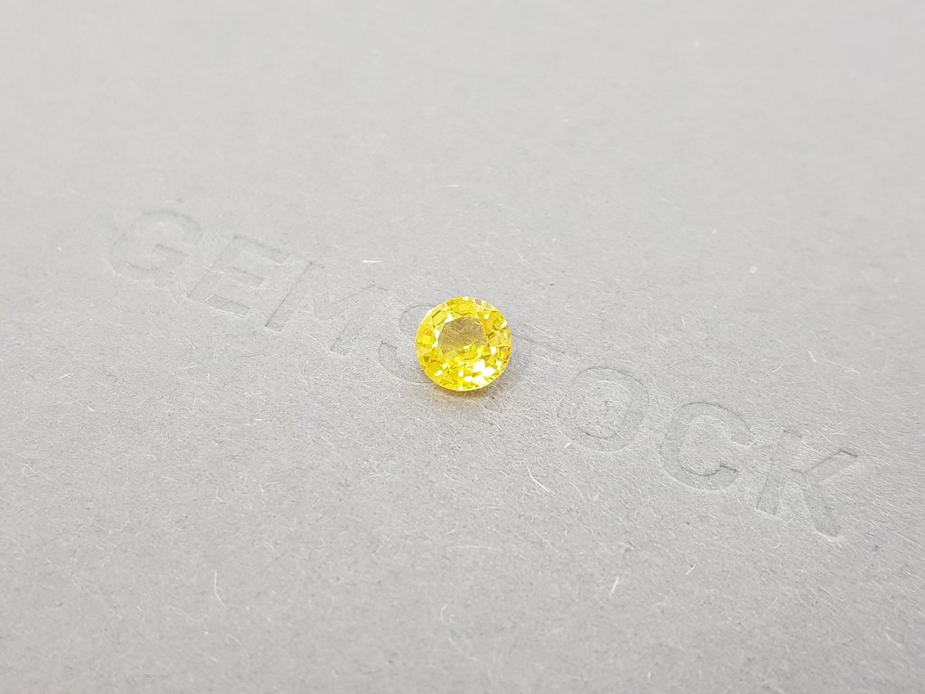 Round yellow sapphire 1.05 ct Image №3