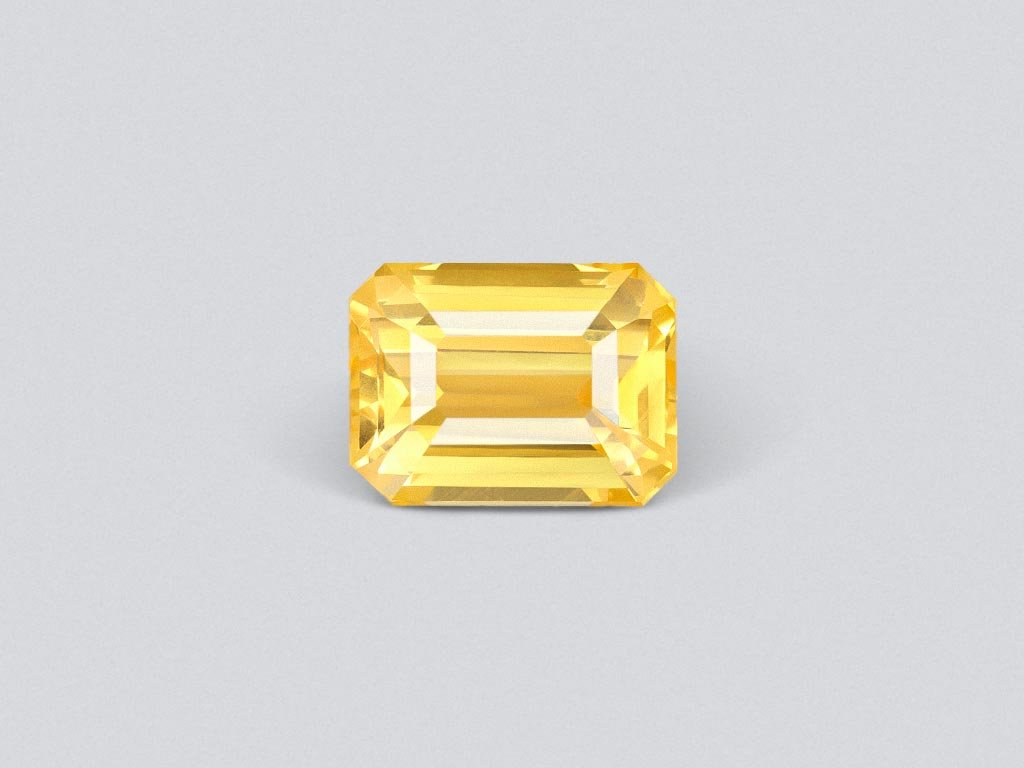 Octagon-cut golden sapphire 3.02 ct, Sri Lanka Image №1