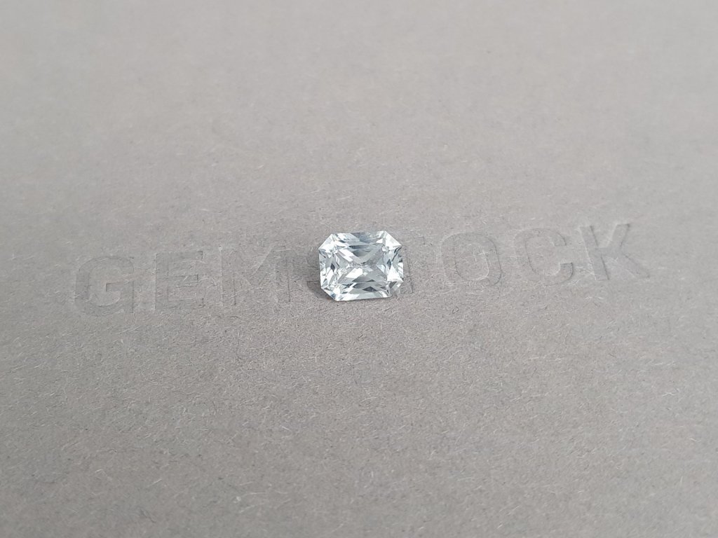 White sapphire 1.34 ct in radiant cut, Sri Lanka Image №2