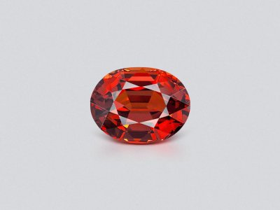 Deep orange spessartite garnet in oval cut 13.27 carats  photo