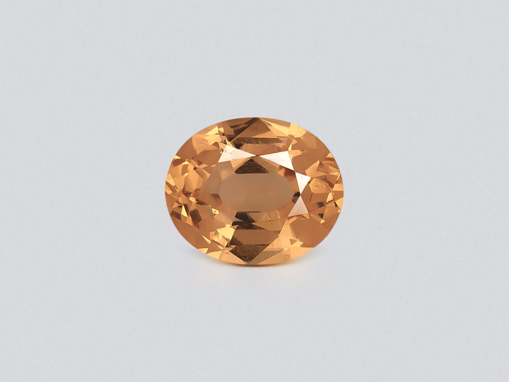 Granate hessonita, talla ovalada, 3,26 quilates, África Image №1