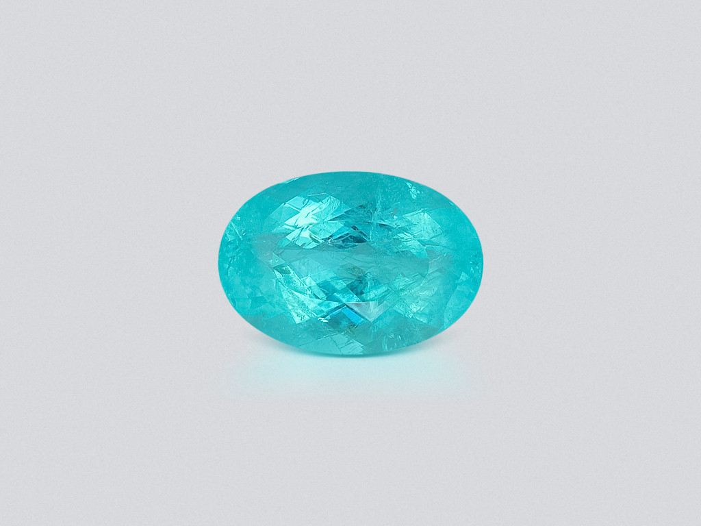 Neonblauer turmalin Paraiba ovaler 11,74 karats, Afrika Image №1