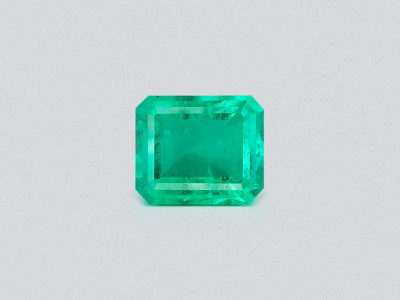 Émeraude verte intense de 13,66 carats, taille octogonale, Colombie photo